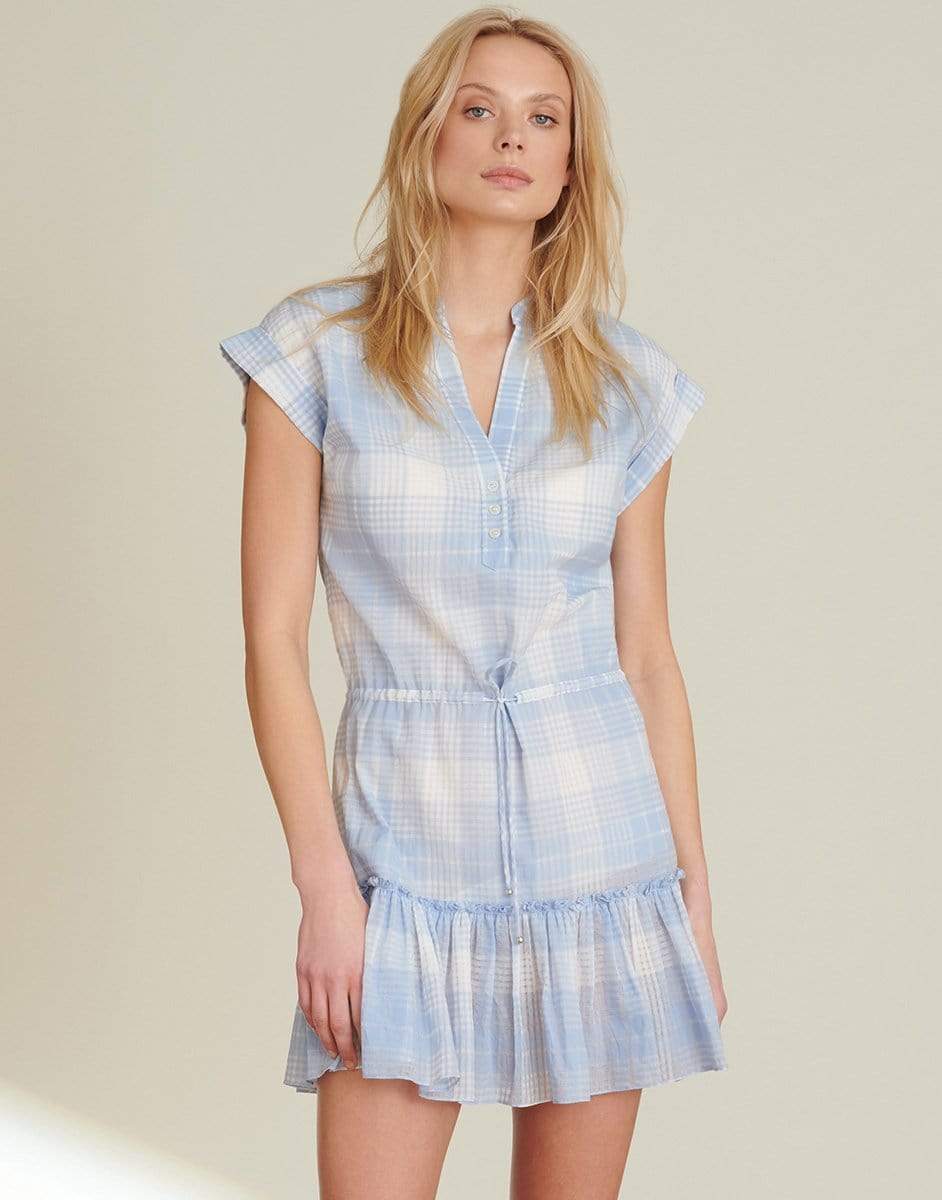VERONICA BEARD-Sky White Hanne Minidress-