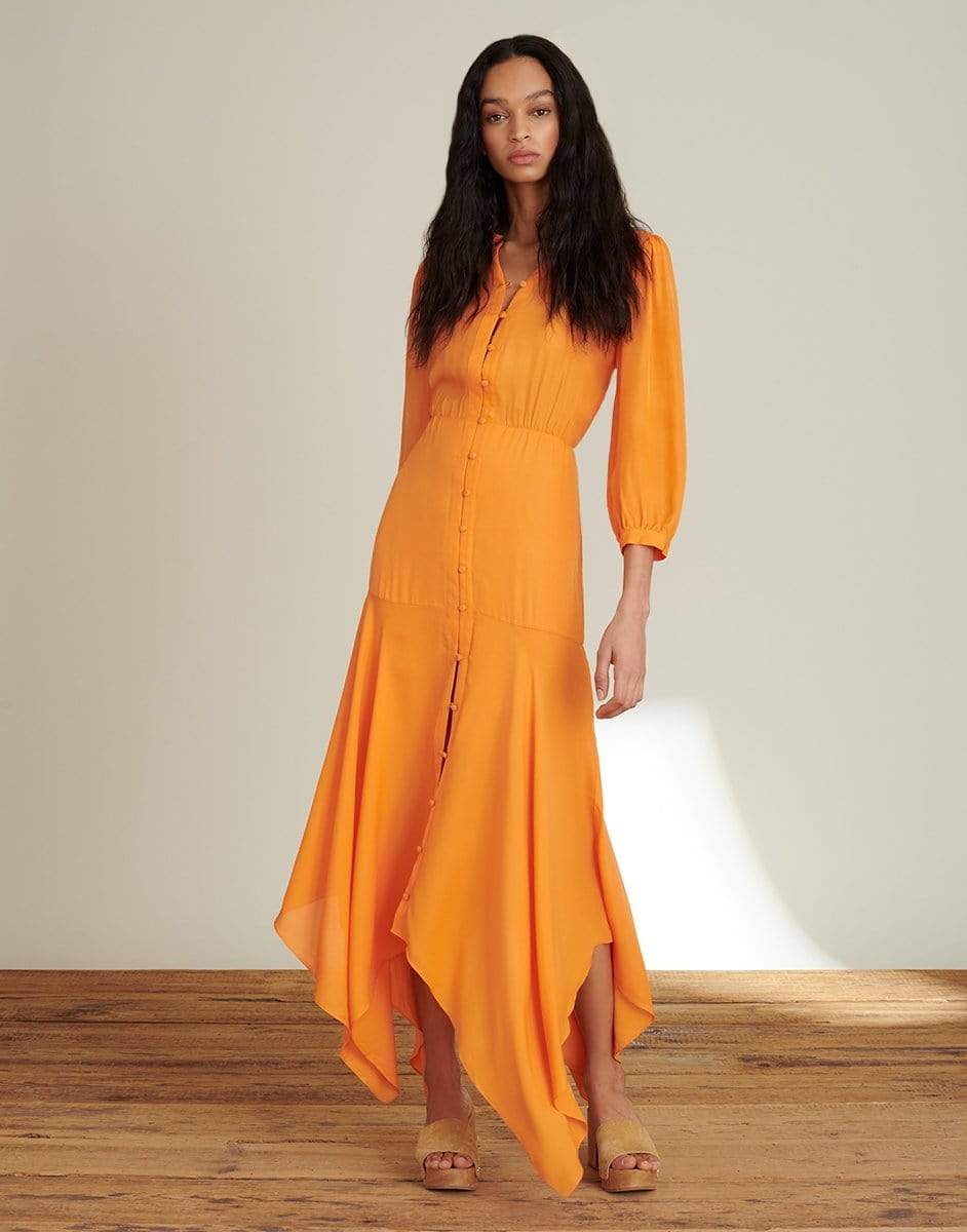 VERONICA BEARD-Roksanda Tangerine Dress-