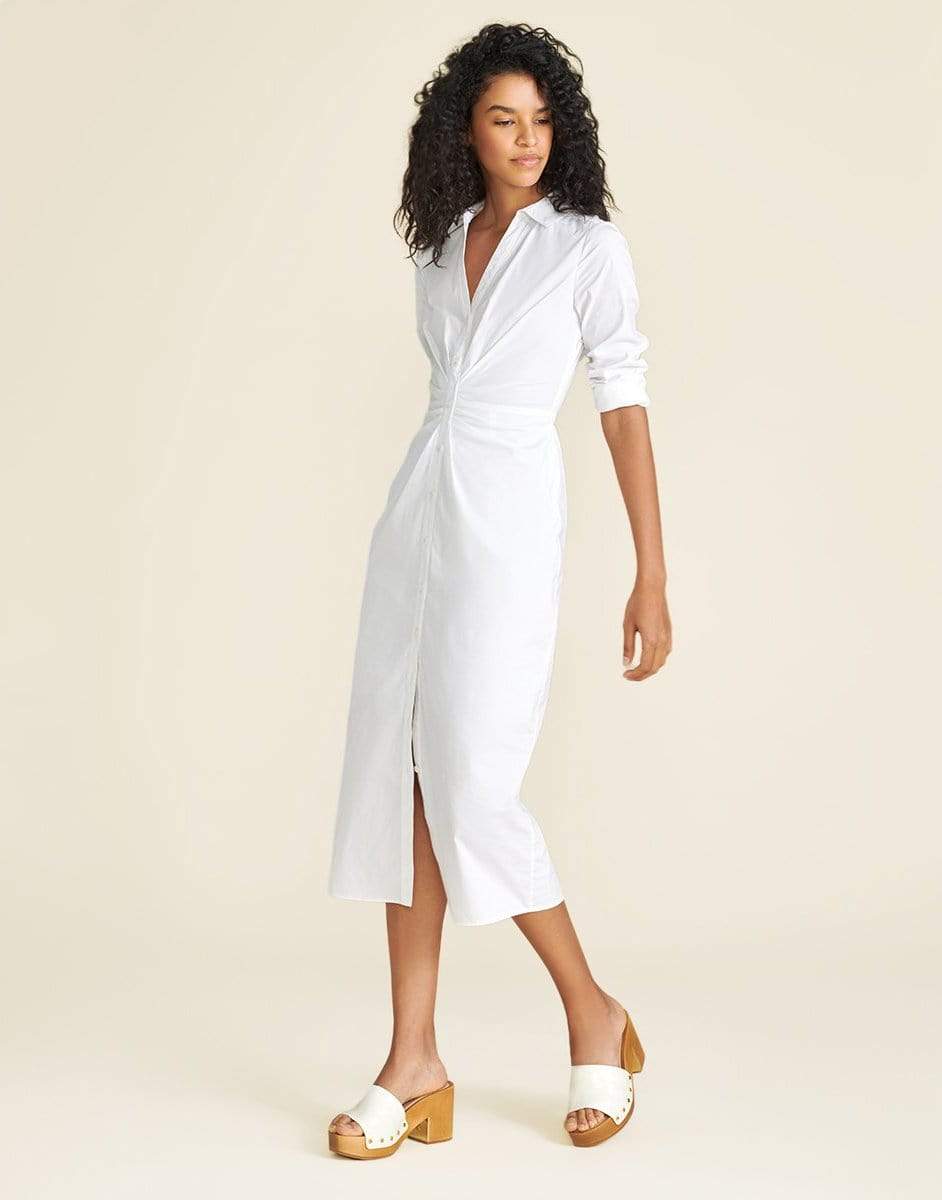 VERONICA BEARD-Cita Poplin Midi Dress-