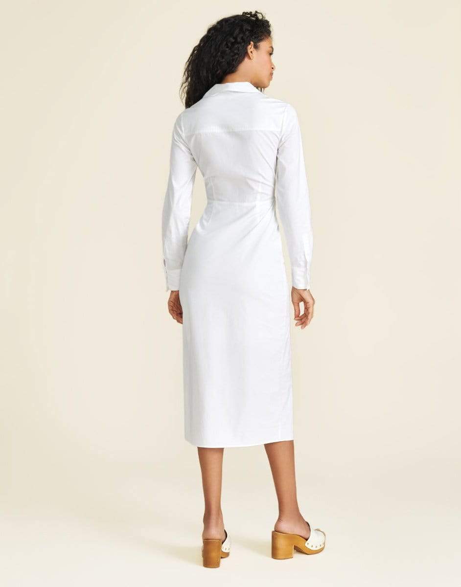 VERONICA BEARD-Cita Poplin Midi Dress-