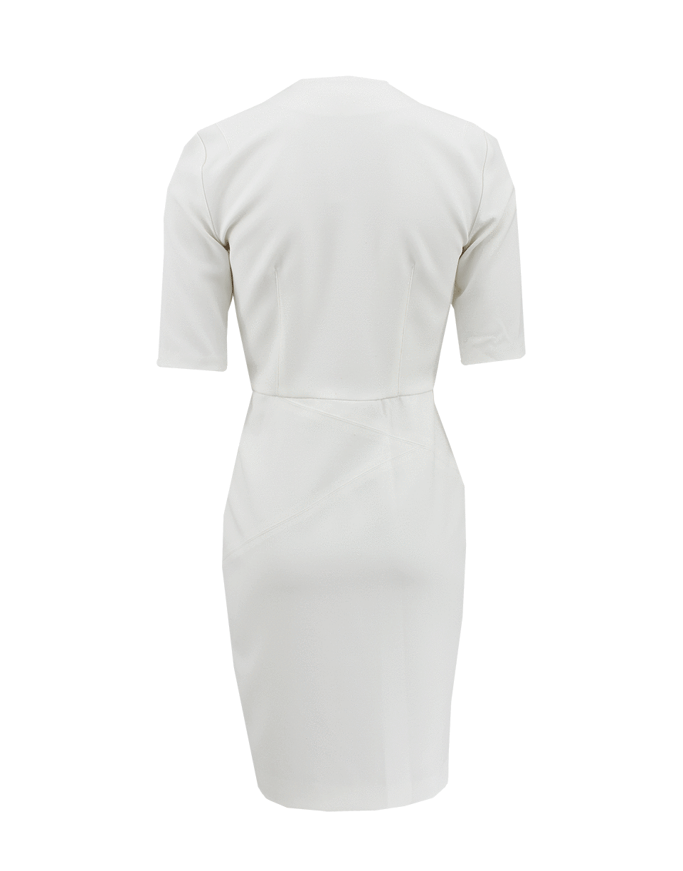 VERONICA BEARD-Quarter Zip Front V-Neck Dress-