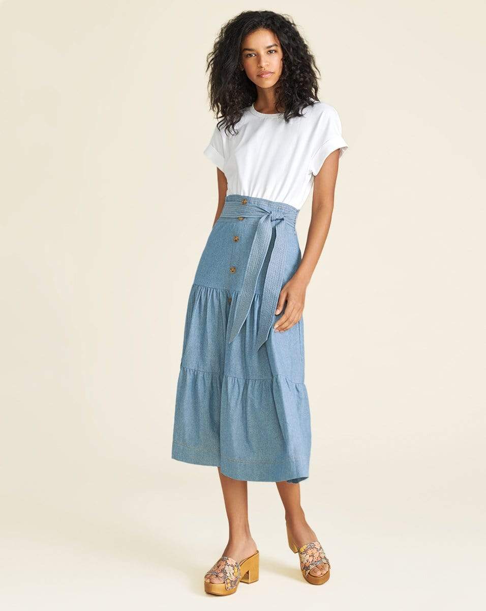 VERONICA BEARD-Emmitt Mixed-Media Dress-