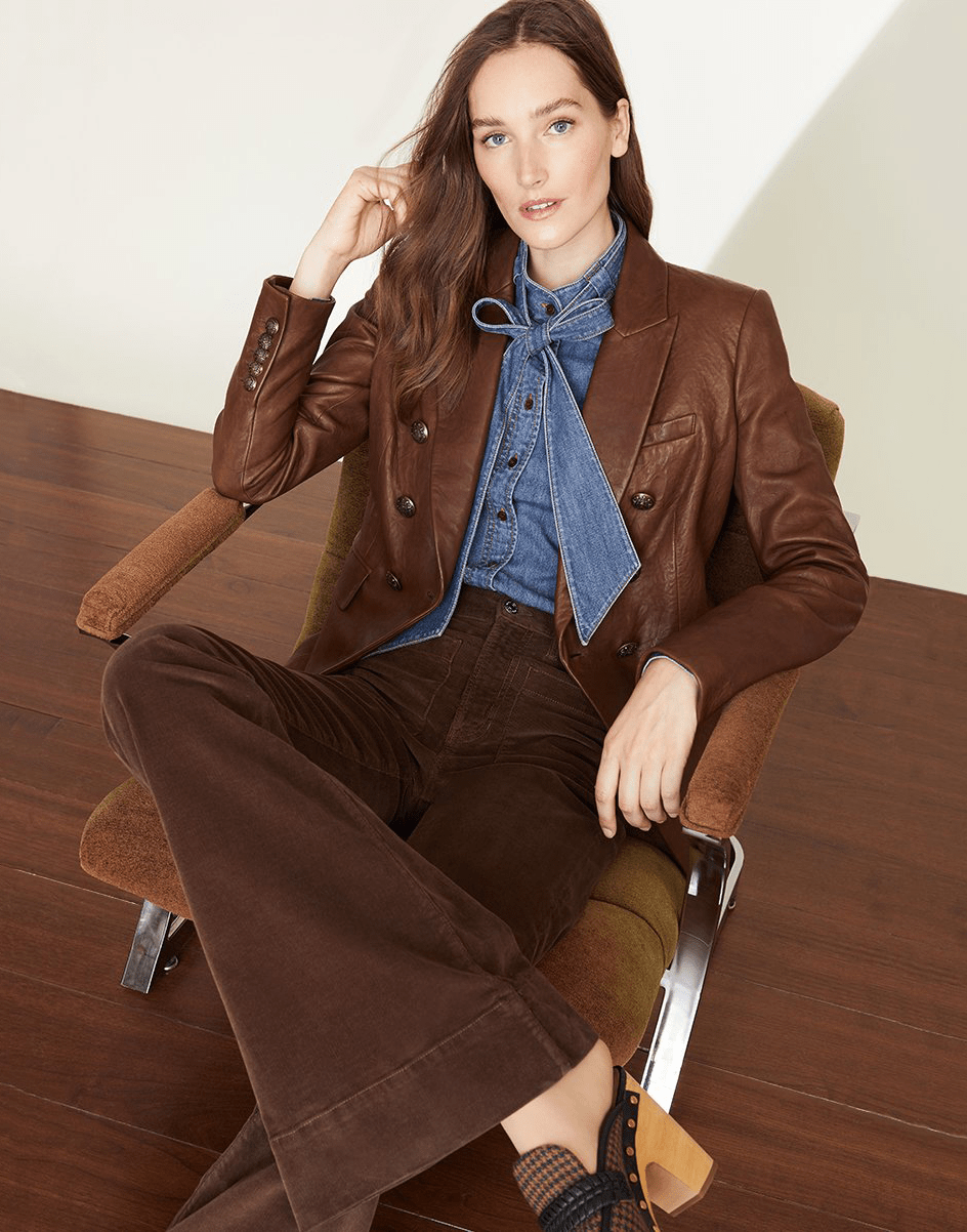 VERONICA BEARD-Miller Leather Dickey Jacket-