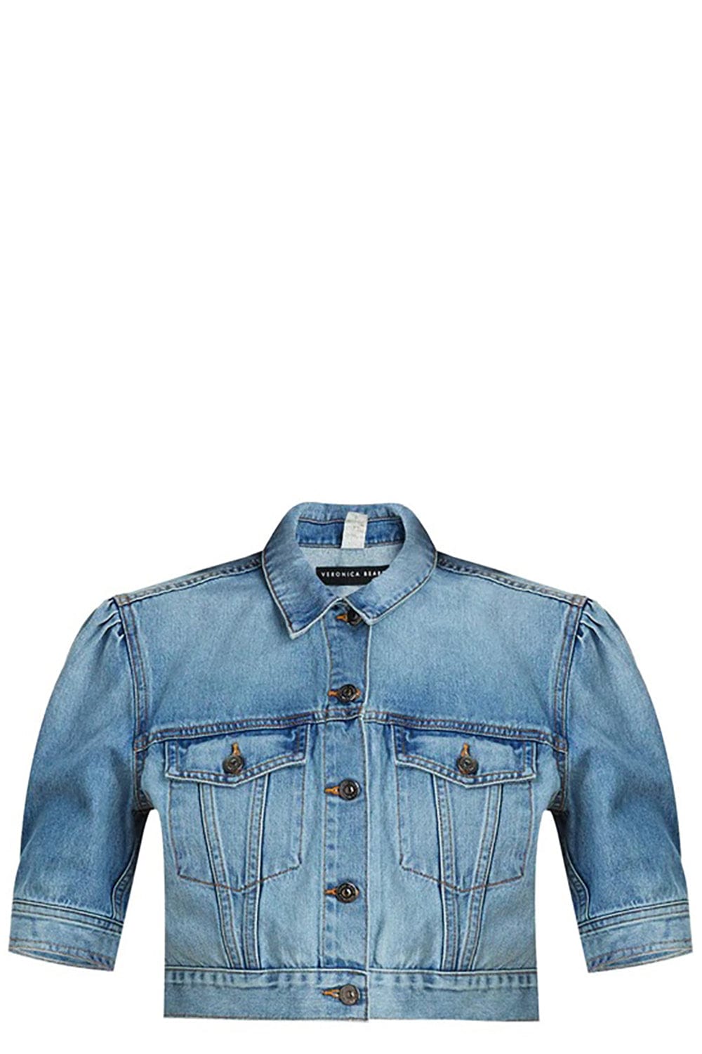 VERONICA BEARD-Raina Short Sleeve Denim Jacket-