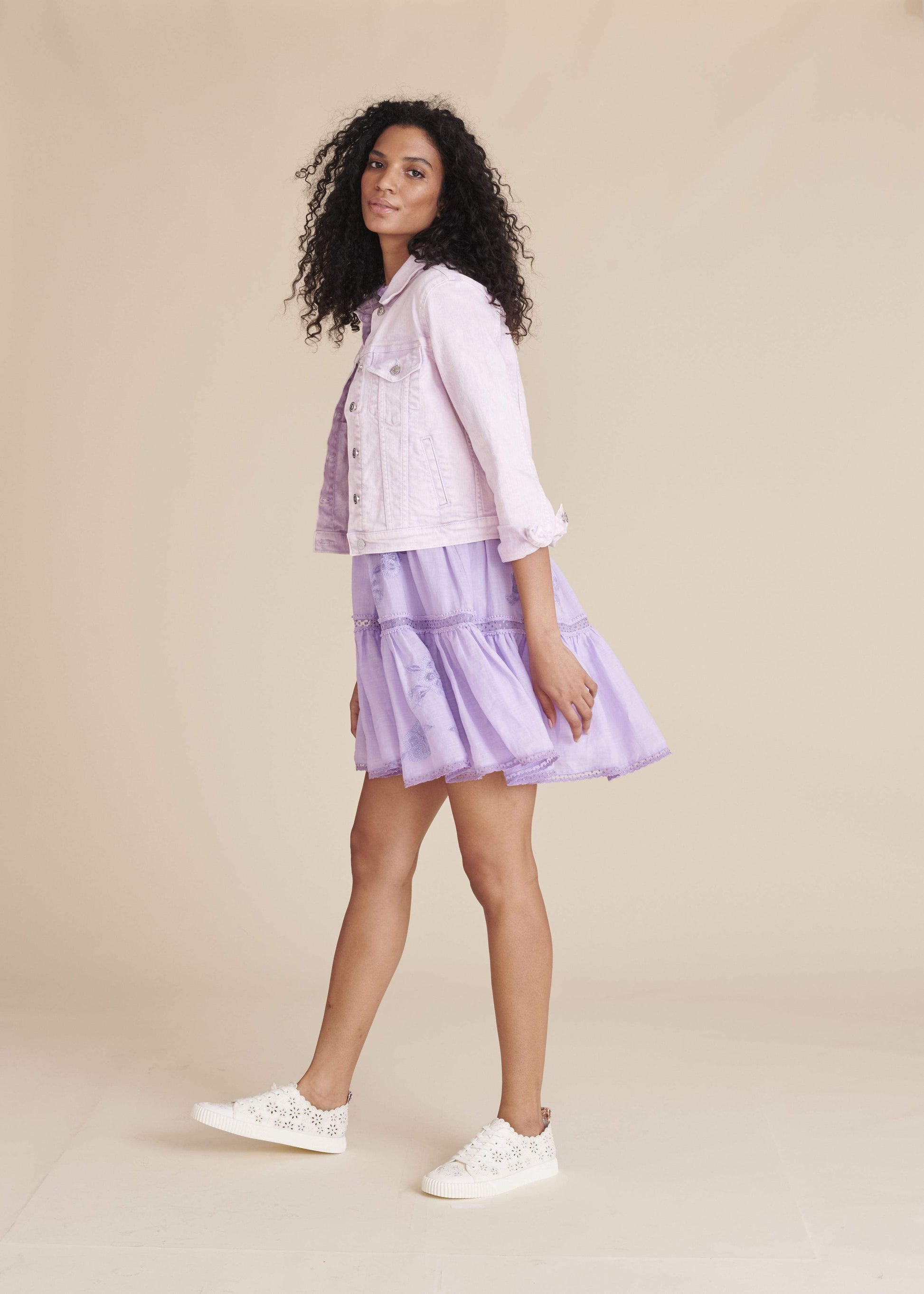 VERONICA BEARD-Cara Jean Jacket - Lavender-