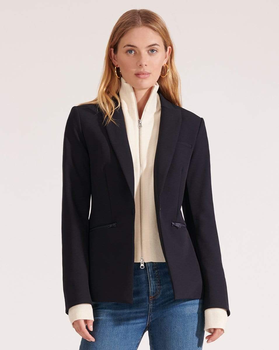 VERONICA BEARD-Navy Scuba Dickey Jacket-