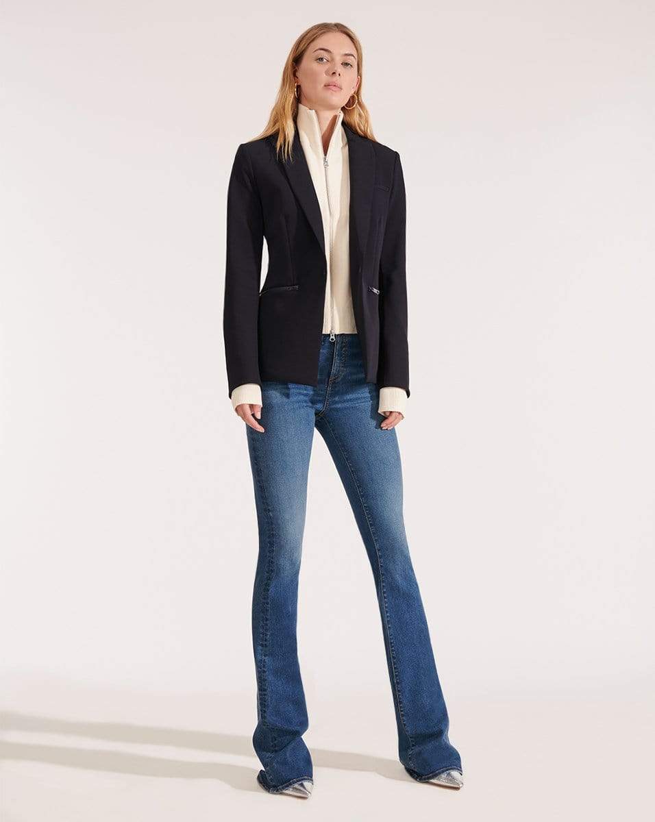 VERONICA BEARD-Navy Scuba Dickey Jacket-