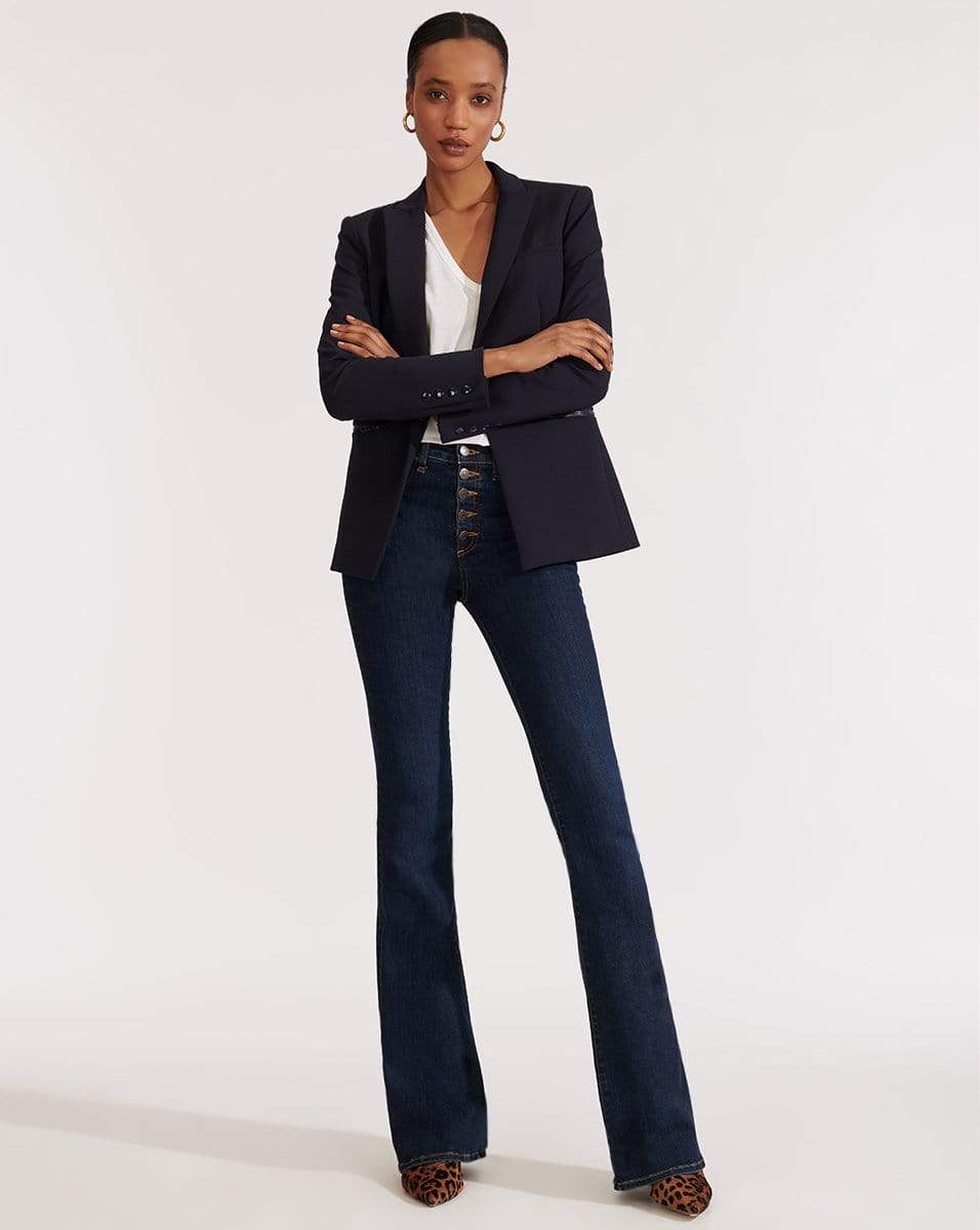VERONICA BEARD-Navy Scuba Dickey Jacket-