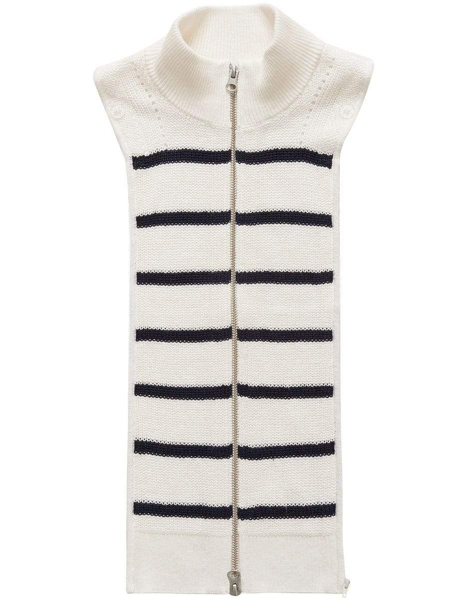 VERONICA BEARD-Celenie Striped Dickey-IVORYNAV