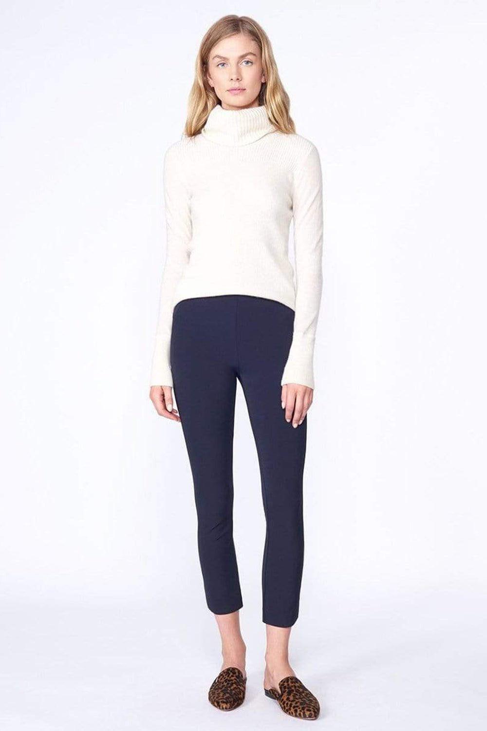 VERONICA BEARD-Navy Zip Back Scuba Pant-