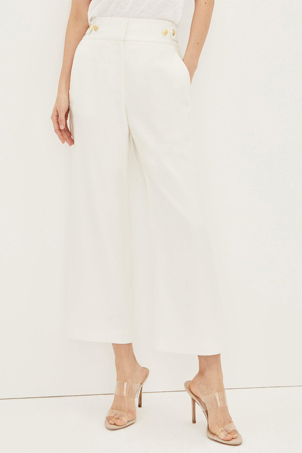 VERONICA BEARD-Aubrie Pant - White-