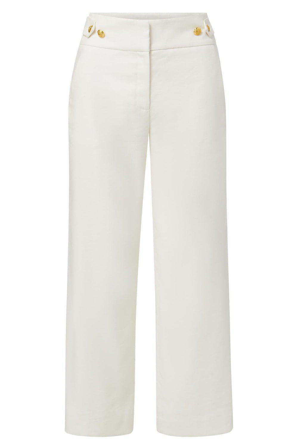 VERONICA BEARD-Aubrie Pant - White-