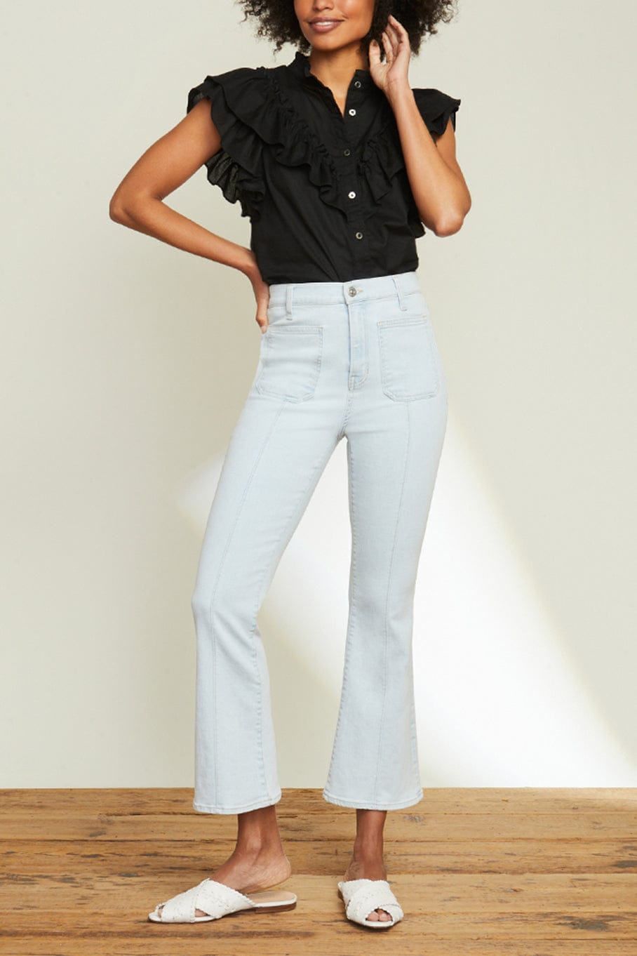 VERONICA BEARD-Carson Ankle Flare Jean-