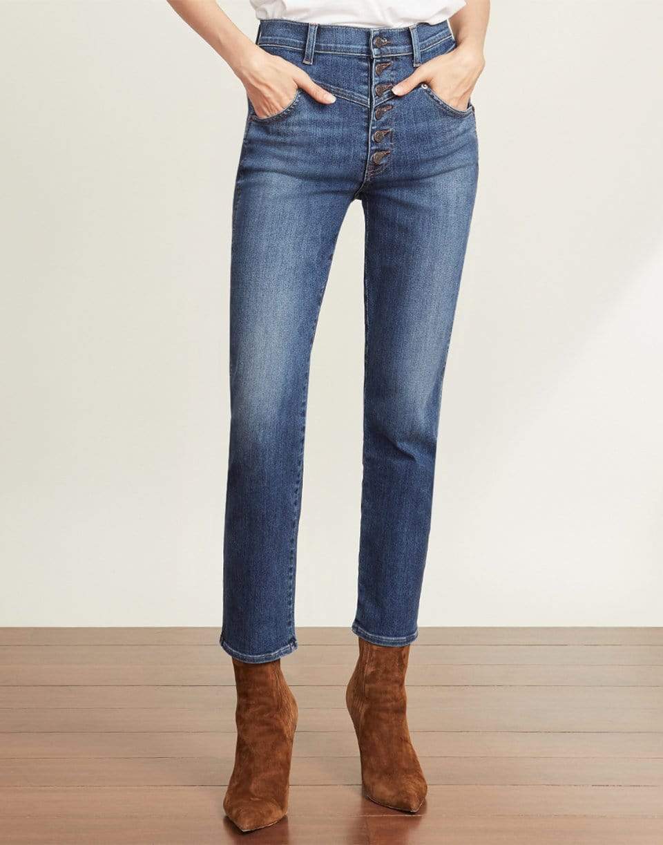 VERONICA BEARD-Ryleigh High-Rise Jean with Front Yoke-