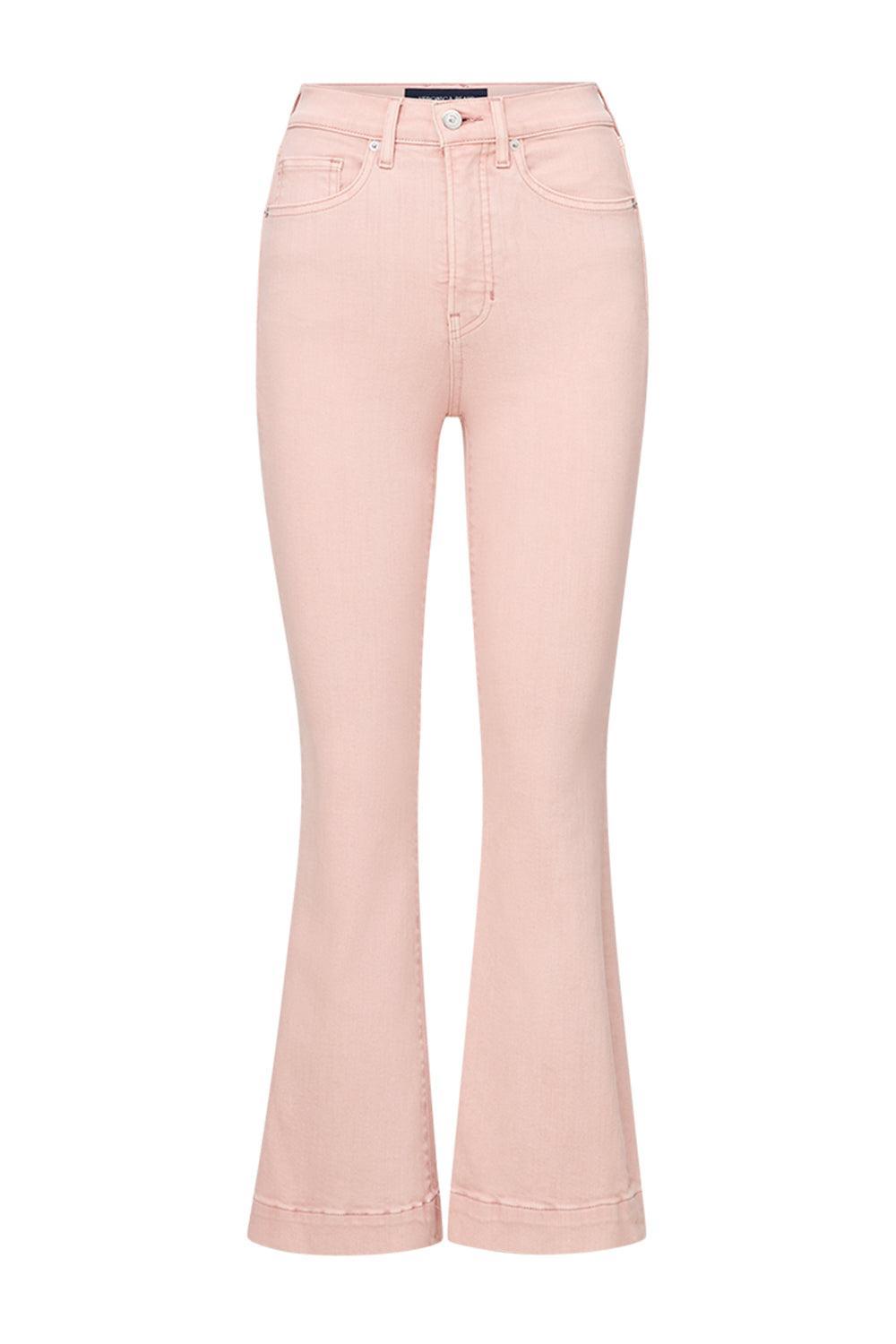 Carson Kick Flare Jean - Stone Pink Shell-STNDPKSH-26-CLOTHINGPANTDENIM-VERONICA BEARD
