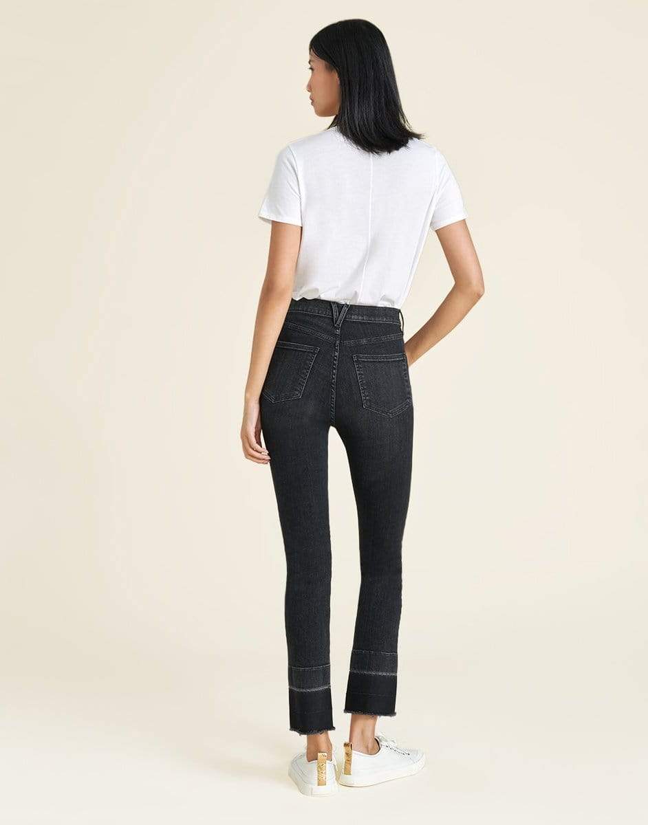 VERONICA BEARD-Ryleigh High-Rise Slim-Straight Jean-