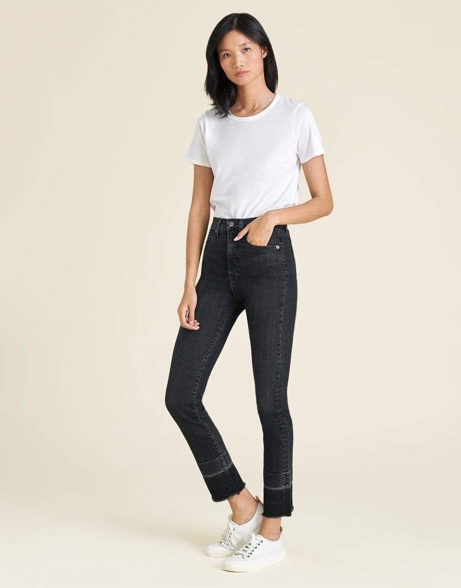 VERONICA BEARD-Ryleigh High-Rise Slim-Straight Jean-