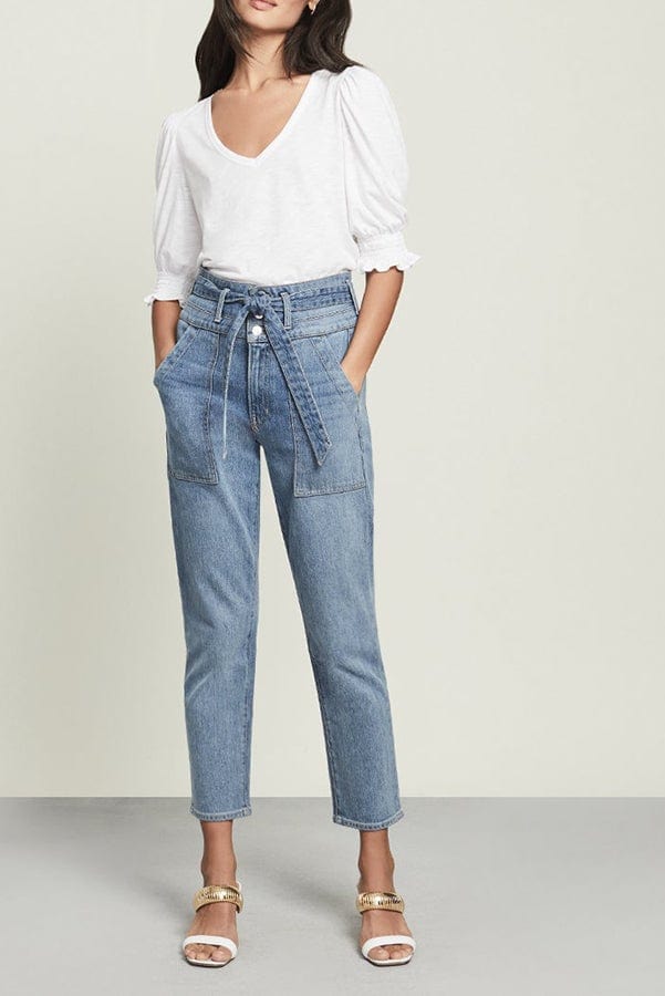 VERONICA BEARD-Logan Straight Leg Pant With Tie-