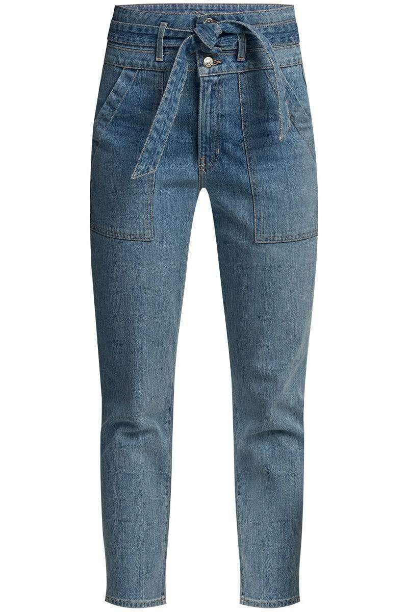 VERONICA BEARD-Logan Straight Leg Pant With Tie-