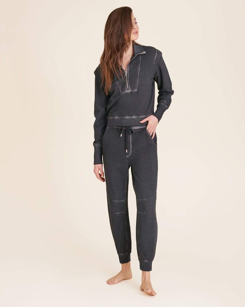 VERONICA BEARD-Preslee Sweatpant - Charcoal-