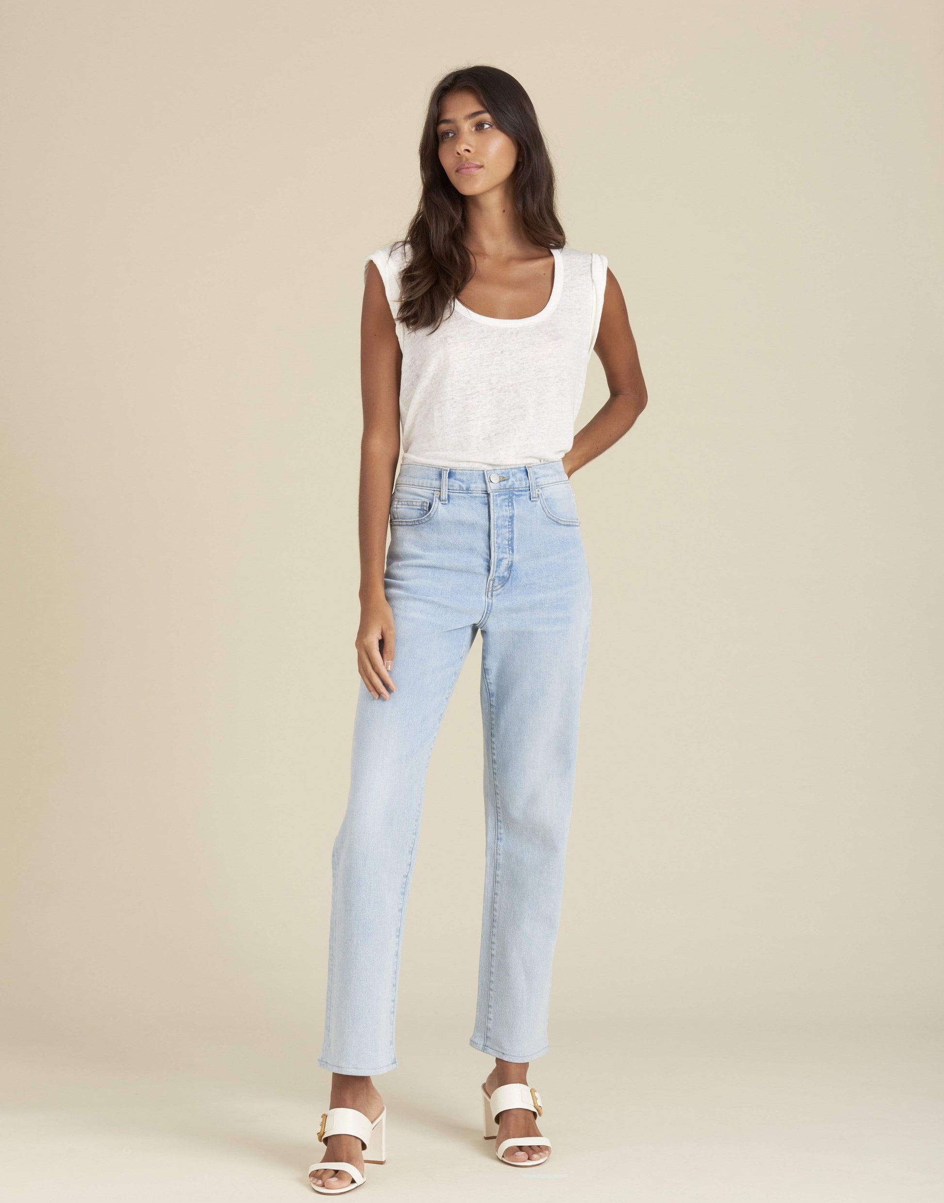 VERONICA BEARD-Blake Classic Straight-Leg Jean-