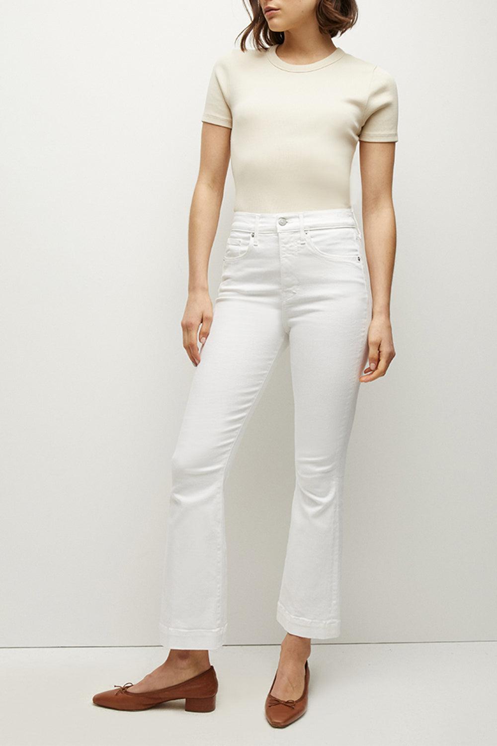 Carson Jean - White-WHITE-26-CLOTHINGPANTSLIM FIT-VERONICA BEARD