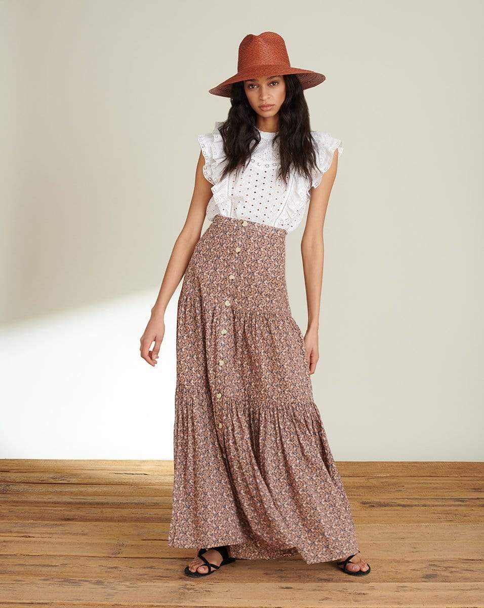 VERONICA BEARD-Sundace Maxi Skirt-
