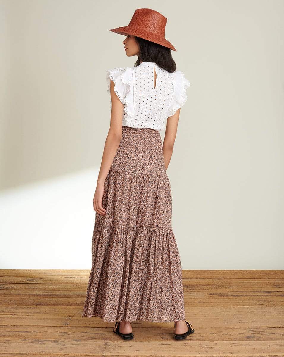 VERONICA BEARD-Sundace Maxi Skirt-