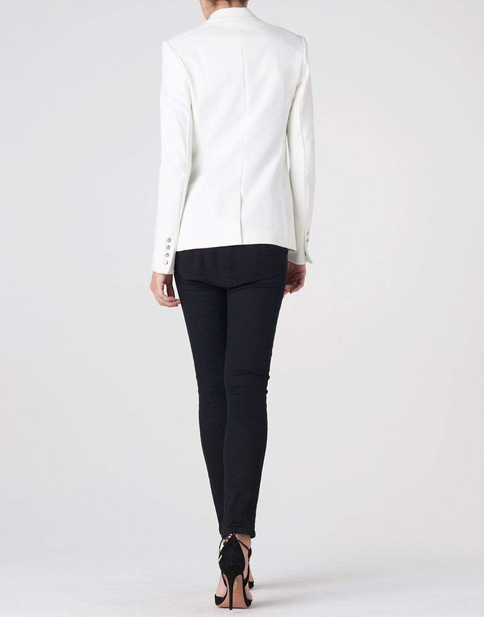 VERONICA BEARD-White Scuba Dickey Jacket-