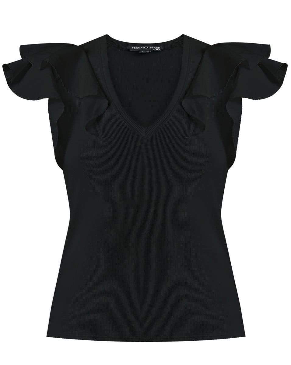 VERONICA BEARD-Cathie Ruffled Top-