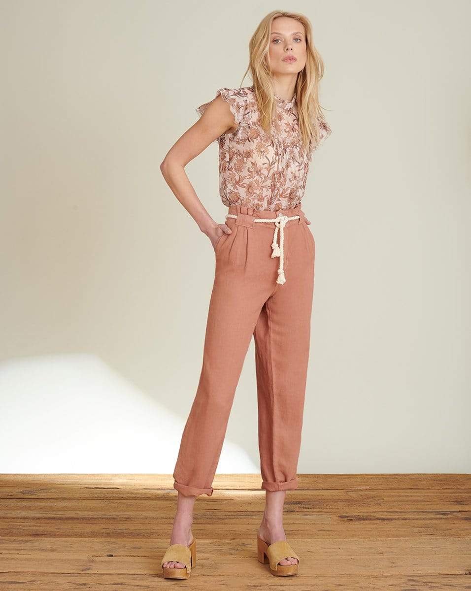 VERONICA BEARD-Luciana Floral-Print Top-