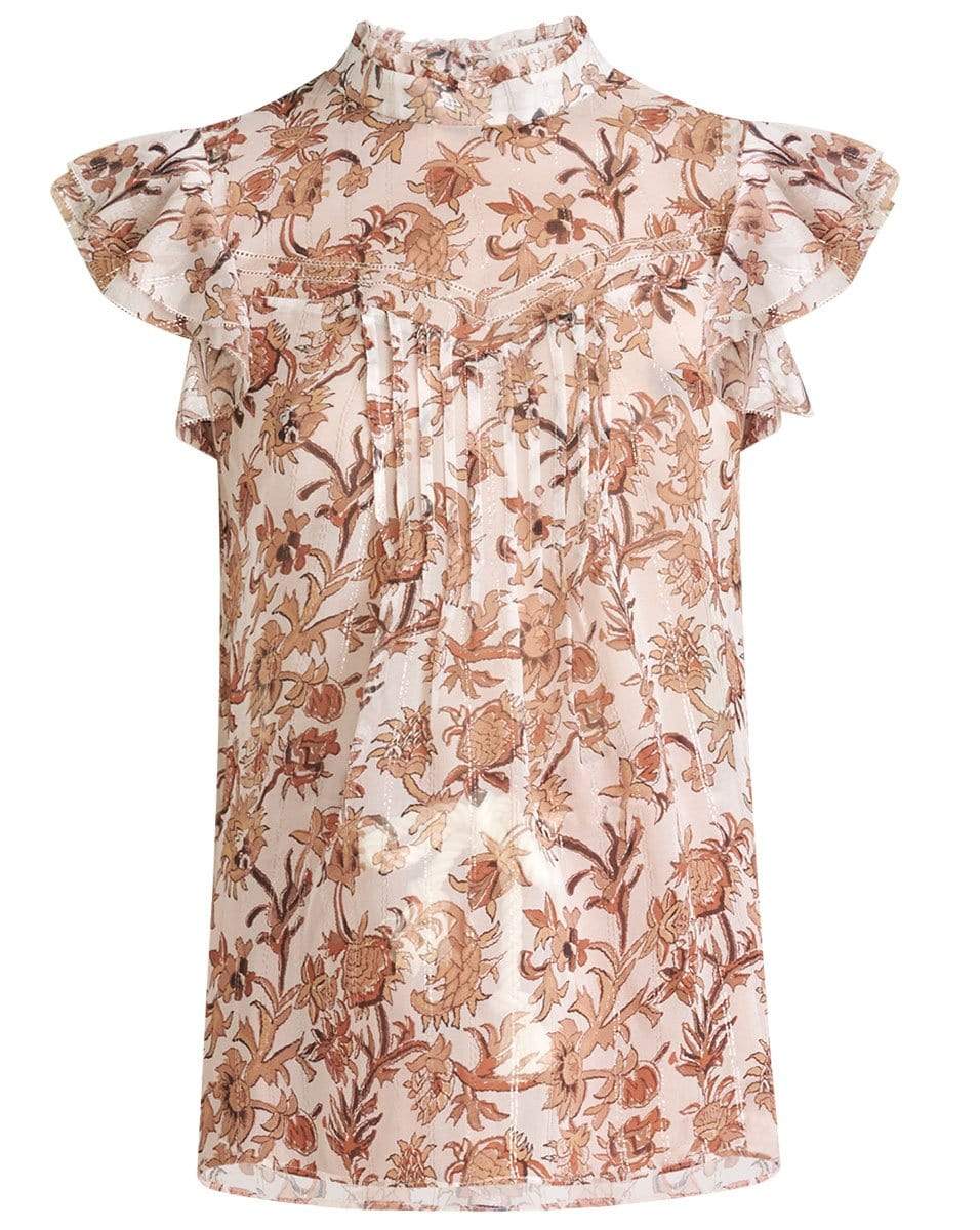 VERONICA BEARD-Luciana Floral-Print Top-