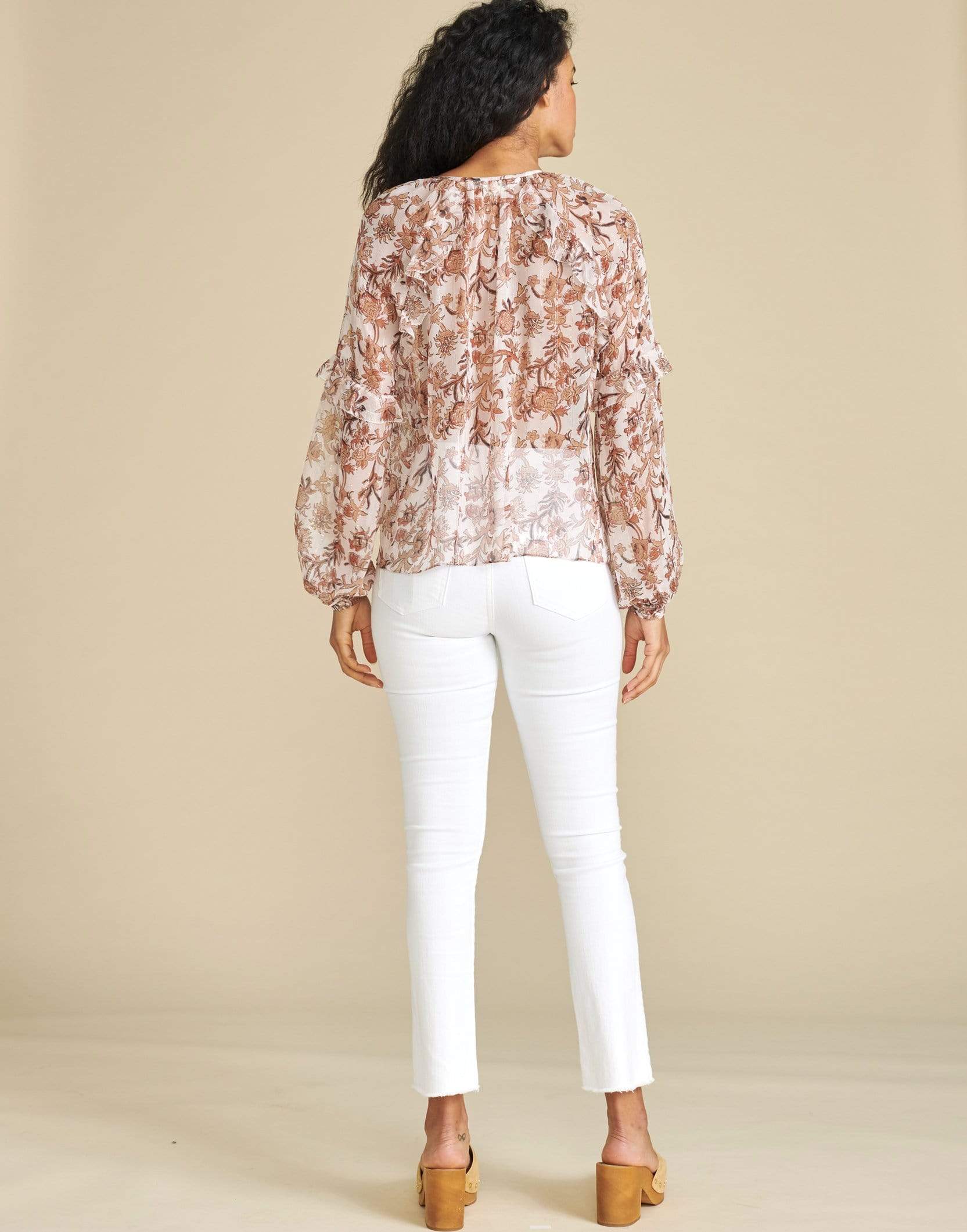 VERONICA BEARD-Zanita Floral Top-