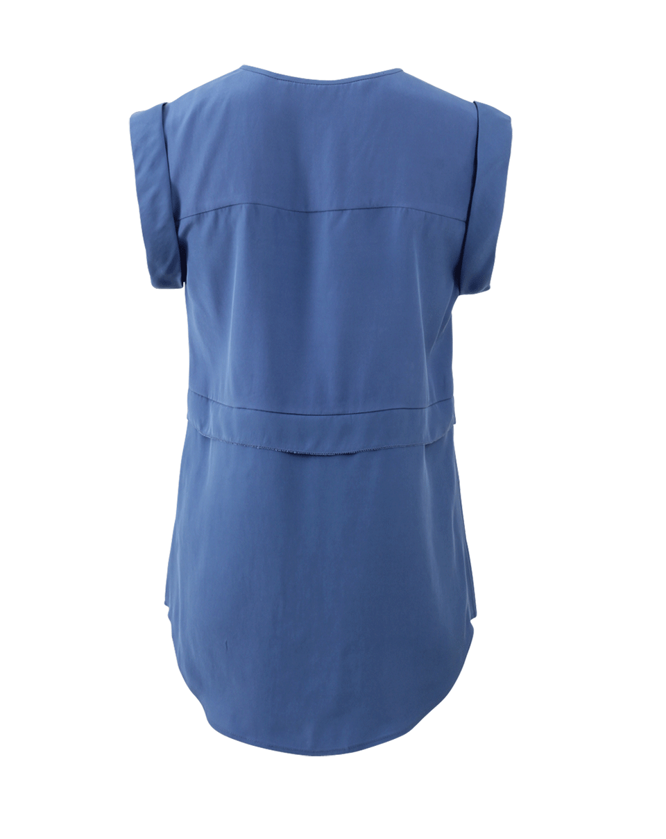 VERONICA BEARD-Sutton Pintuck Blouse-