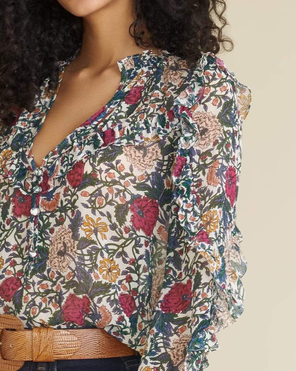 VERONICA BEARD-Abra Floral Blouse-