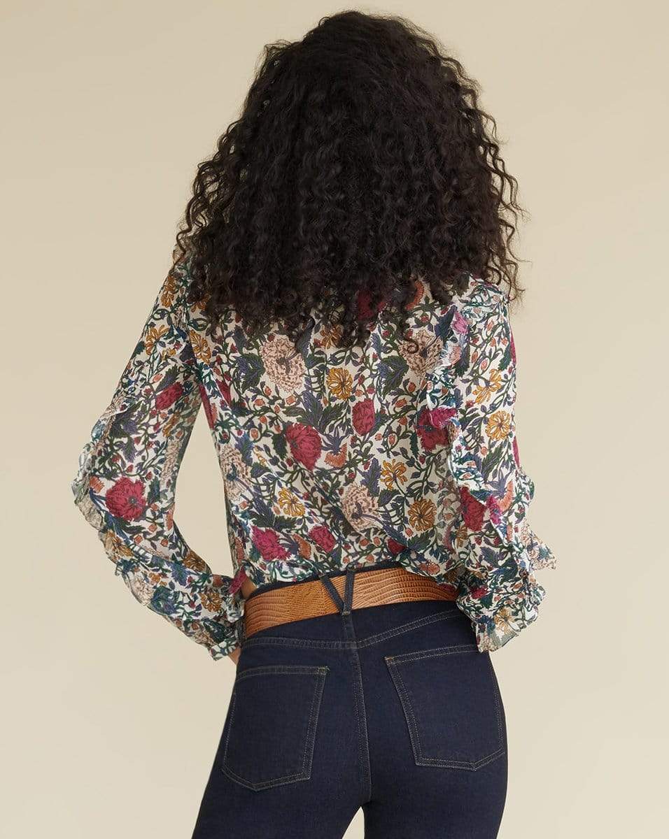 VERONICA BEARD-Abra Floral Blouse-