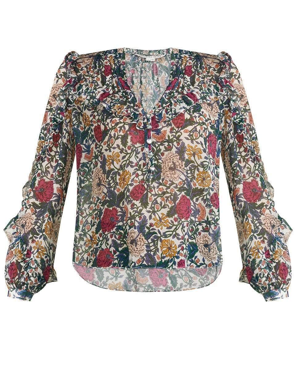 VERONICA BEARD-Abra Floral Blouse-