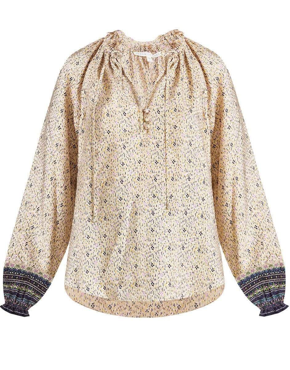 VERONICA BEARD-Antonette Abstract Geo Print Top-