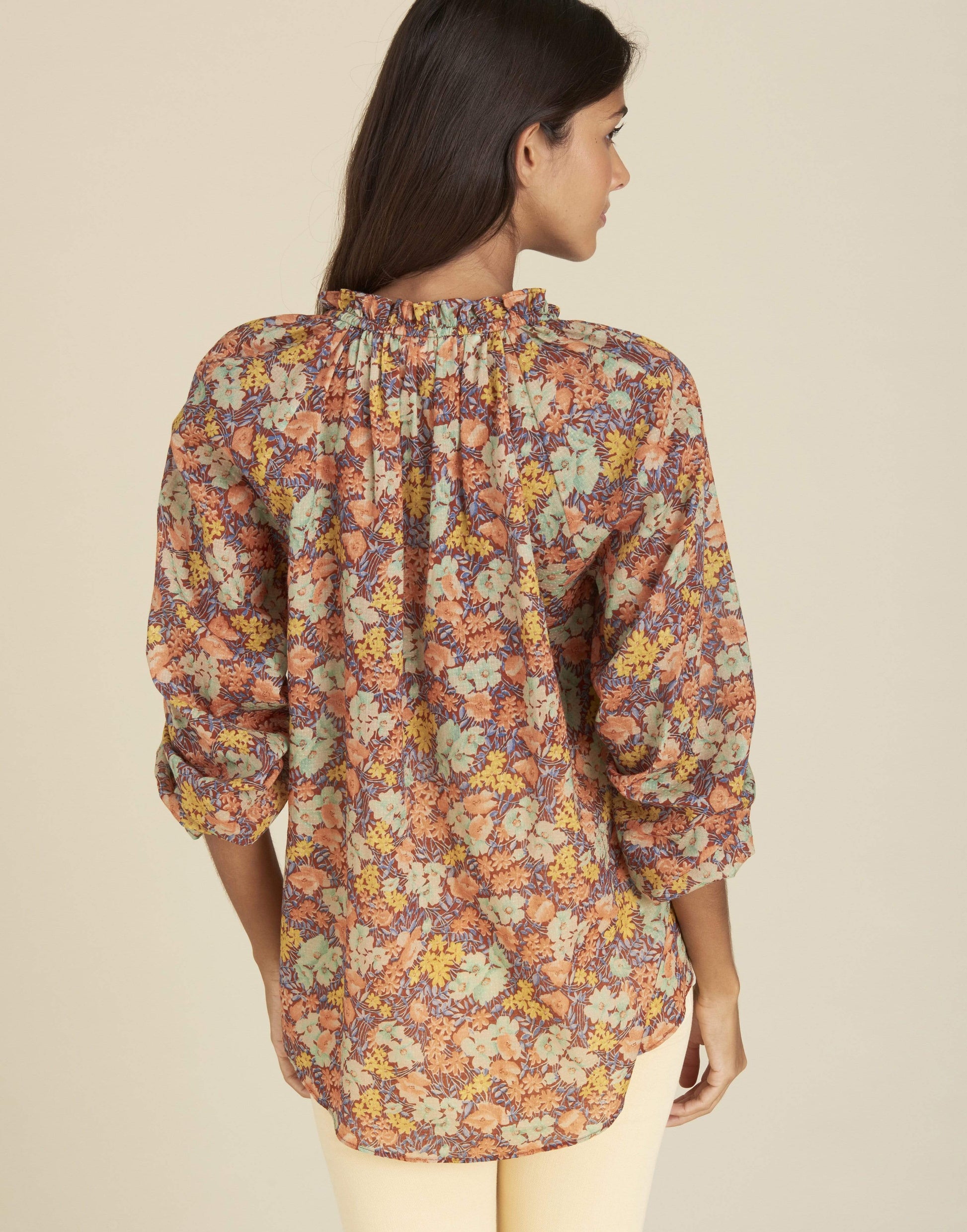 VERONICA BEARD-Floral Antonette Top-