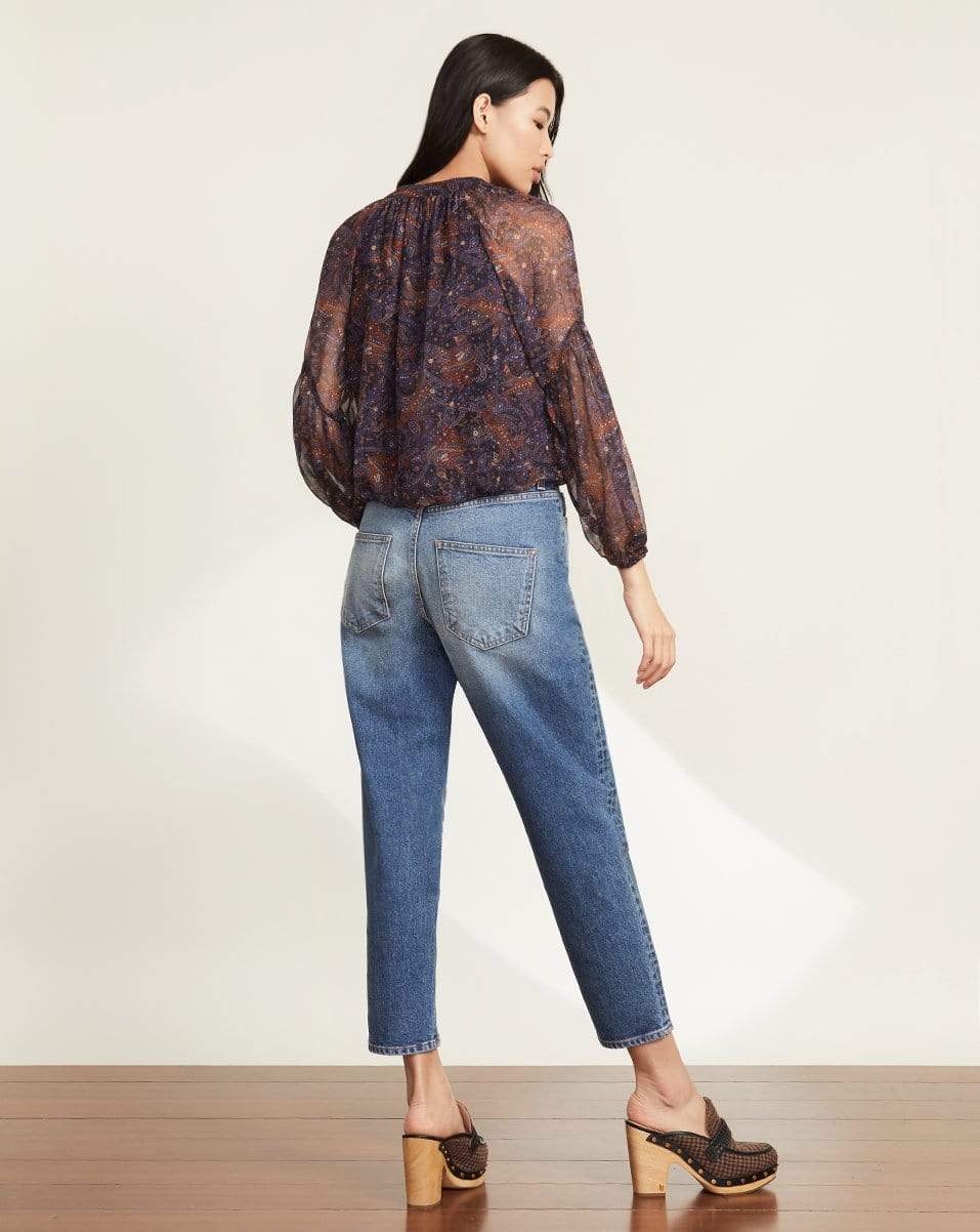 VERONICA BEARD-Jayce Vintage-Print Blouse-