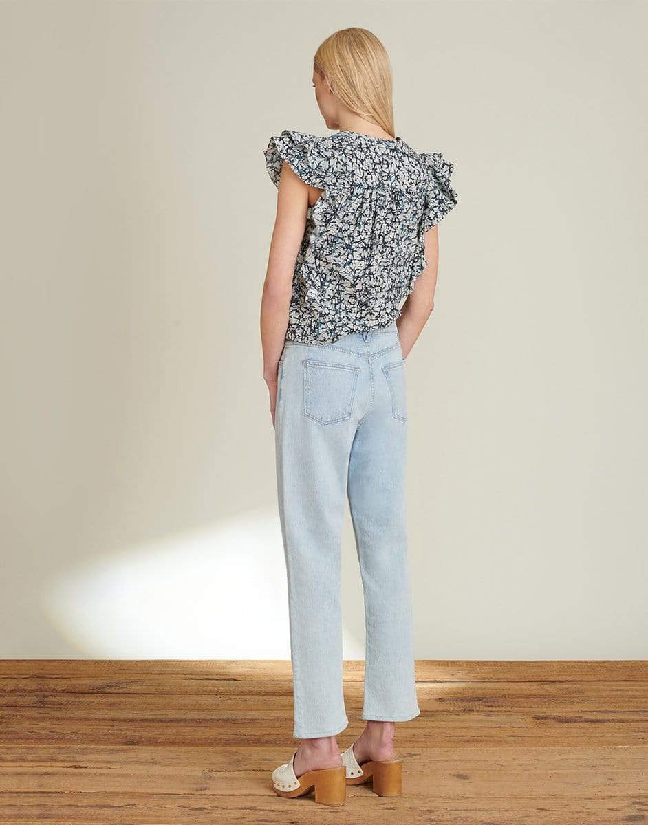 VERONICA BEARD-Joi Batik-Print Top-