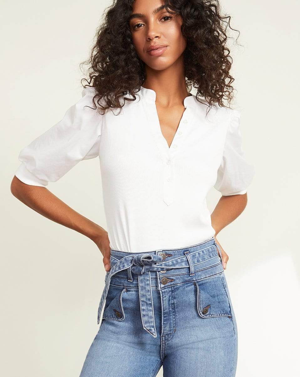 VERONICA BEARD-Coralee Top - White-