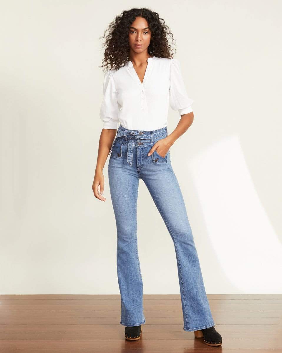 VERONICA BEARD-Coralee Top - White-