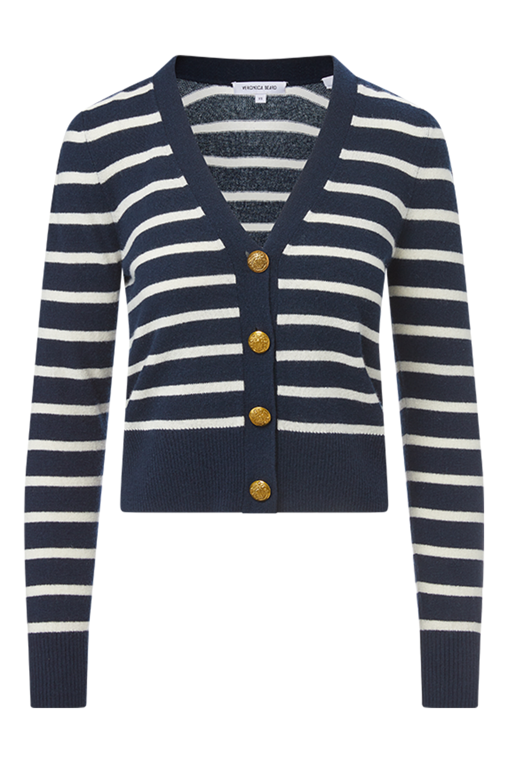 Solene Cardigan-NVY/IVOR-XS-CLOTHINGTOPCARDIGAN-VERONICA BEARD