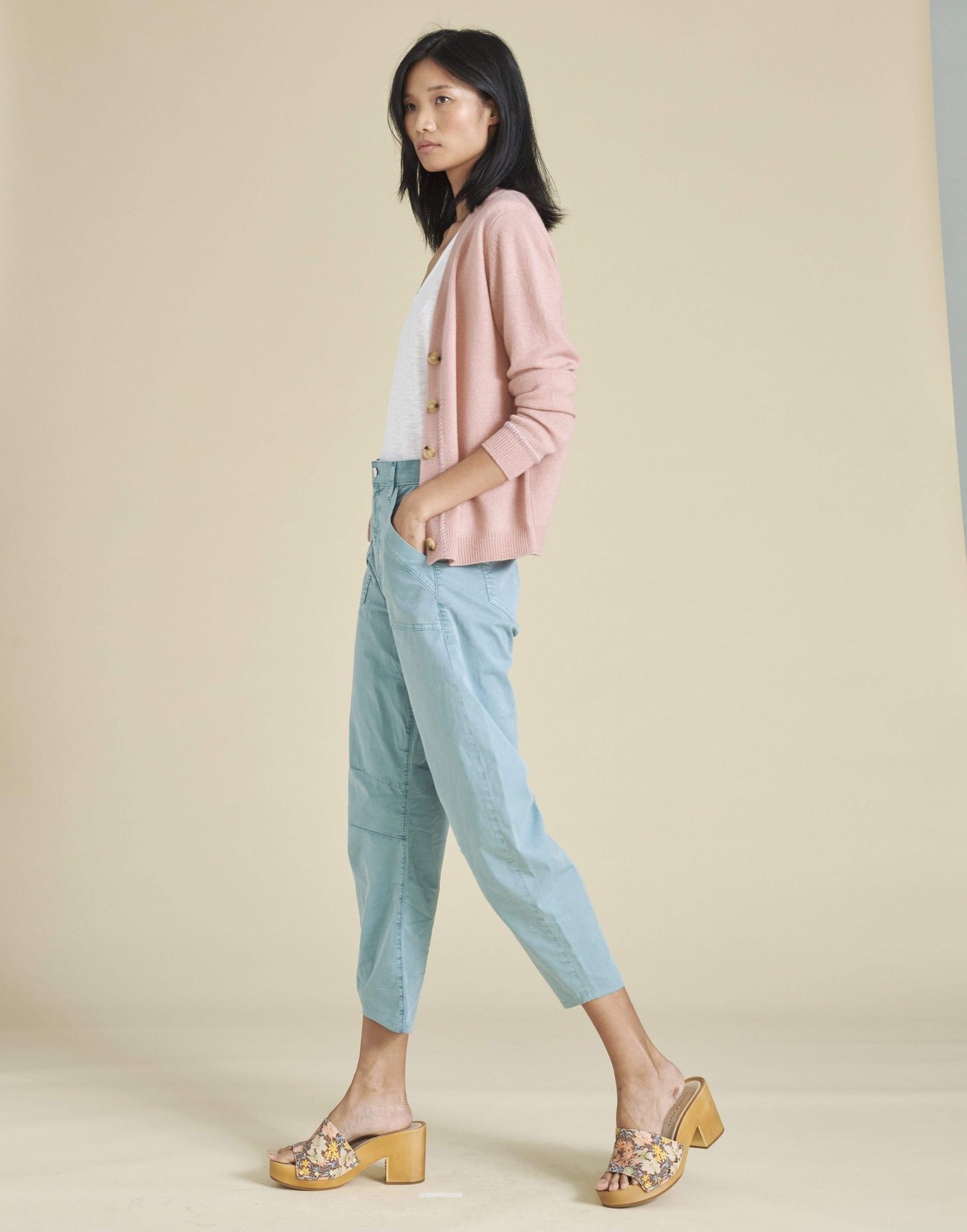 VERONICA BEARD-Rosewood Arta Cashmere Cardigan-