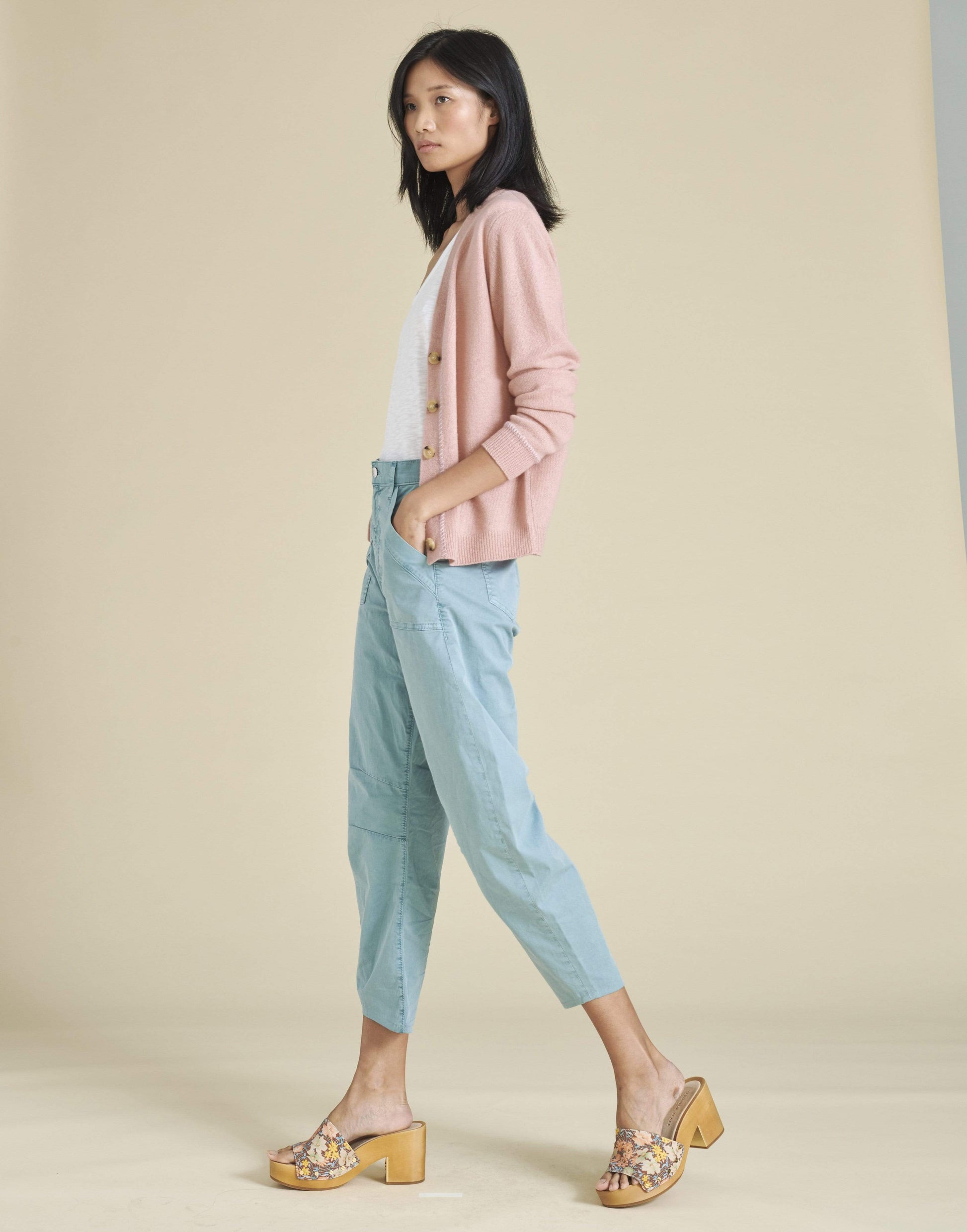 VERONICA BEARD-Rosewood Arta Cashmere Cardigan-