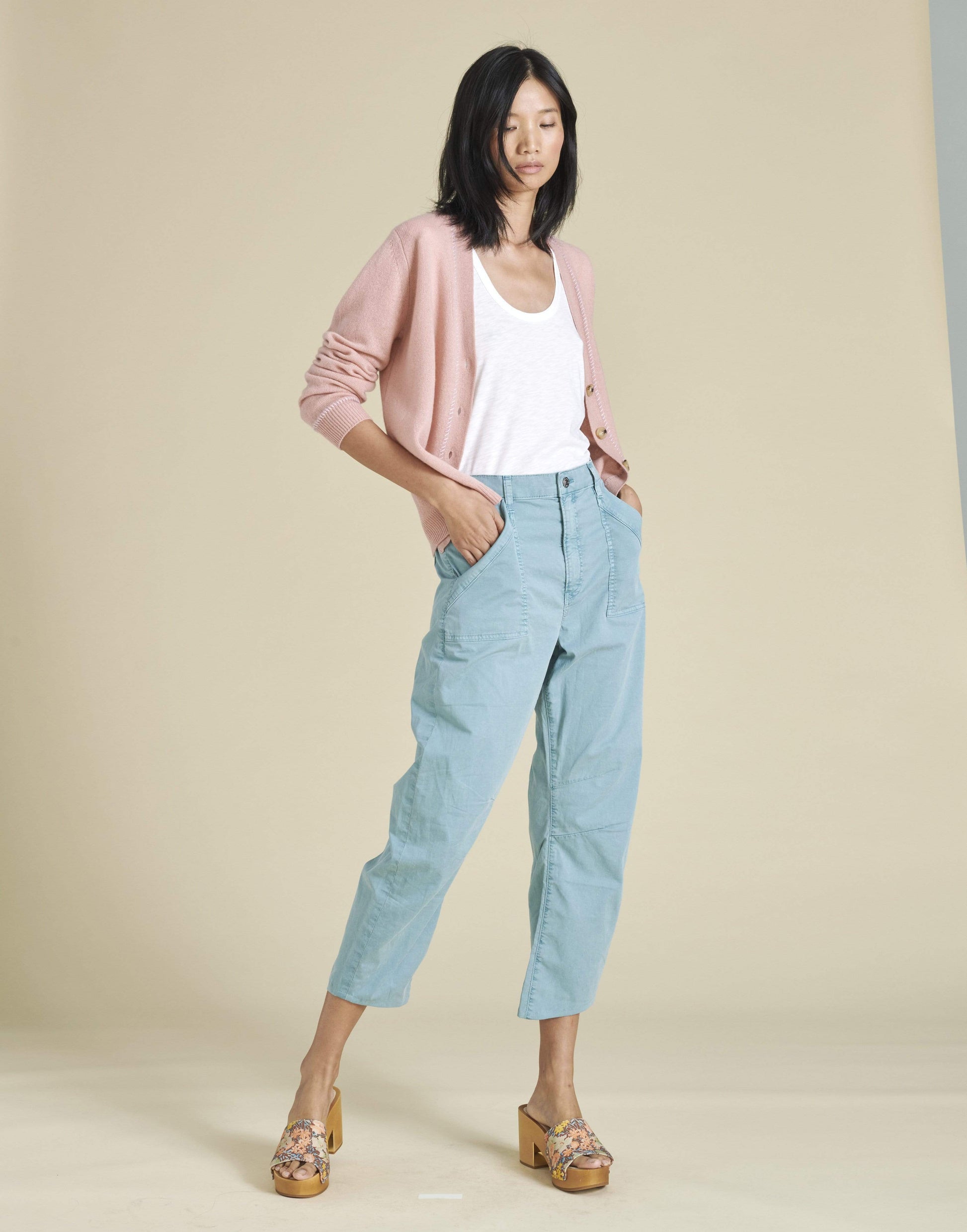 VERONICA BEARD-Rosewood Arta Cashmere Cardigan-