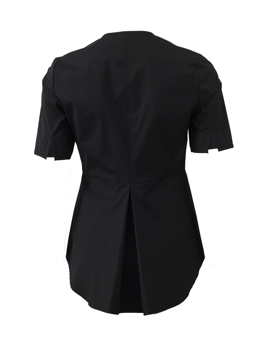 VERONICA BEARD-Meyers Zip Peplum Shirt-