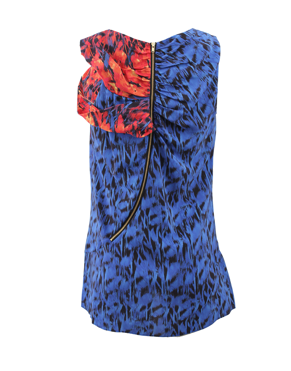VERONICA BEARD-Blot Print Twist Top-