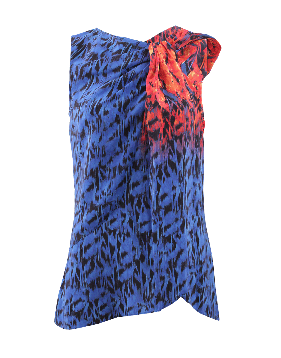 VERONICA BEARD-Blot Print Twist Top-